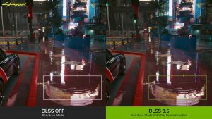 DLSS 3.5 Ray Reconstruction zlepšuje Cyberpunk 2077 reflexy